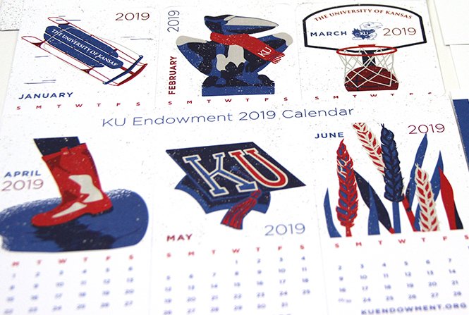 Kansas University Calendar Design 4