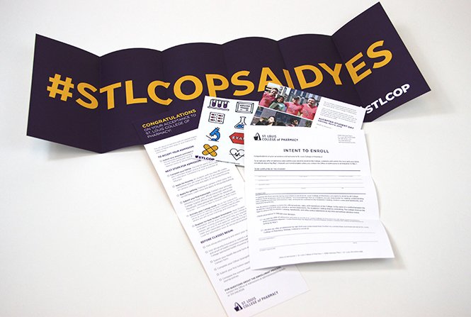 marketing brochure st. louis college admissions package 2